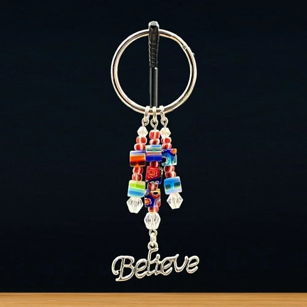 Believe Inspirational Keychain | Handmade